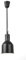 HENDI Lampe chauffante suspendue réglable en hauteur, cylindrique, lampe thermique infrarouge pour cuisine et maintien des aliments au chaud, 230V, 250W, Ø175x(H)250mm, aluminium noir