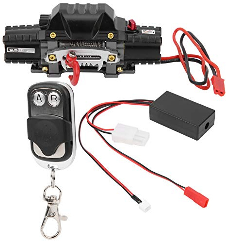 di Verricello Automatico RC, di Ricezione del Controller del Verricello Simulato con Doppio Motore Wireless in Metallo Resistente per Auto (Un)