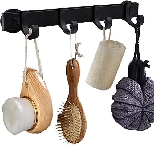 AUXPhome Magnetic BBQ Tool Rack, Universal Fridge Organizer Grill Cutlery Holder Towel Hanger - 4 Adjustable Rail Hooks Storage for Hanging Kitchen Utensils Tongs,Oven mitt,whisks,Hand Towel, etc.
