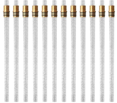 KieTeiiK Weinflasche Fackel Set Fiberglas Fackel Ersatz Dochte Fackel Dochte Messing Lampen Abdeckung Docht Halter Für DIY Handwerk Glas Flasche Fackel