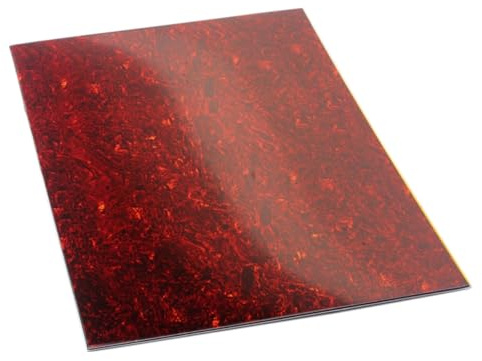 TOYANDONA Selbstklebendes Material Für Akustikgitarre Pickguard Blatt Gitarrenbass Pickguard Blanko Hochwertiges Lagiges Material Alte Rote Schildkröte