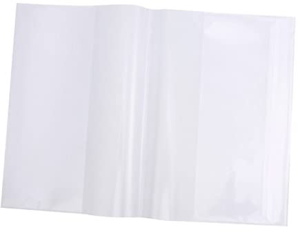 TEHAUX 5 Stück 16k Buchumschläge Transparent Kunststoff Buchhülle Schutzhülle Für Schulbücher Und Notizbücher
