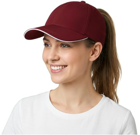 YAMEE Baseball Cap Damen Pferdeschwanz Sommer,Schachtelhalm-Hüte Damen Baseballkappe,Damen Basecap Wasserdicht,Sportmütze Leicht Weich Atmungsaktiven,Mützen für Damen Sonnenschutz Schnell Trocknend