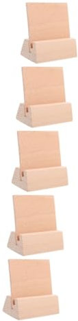 DIYEAH 5st Tischkalender Basis Bildhalter Für Tische Visitenkarten-organizer Tischnummer Steht Beachten Sie Clip-halter Memohalter Zahlenkarten Stehen Office-karten-organizer Holz