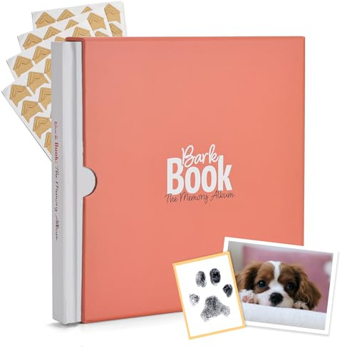Bark Book - A Dog Photo Album - 50+ Photos to Complete - Fun Gift for Dog Mom - With Photo Corner Stickers