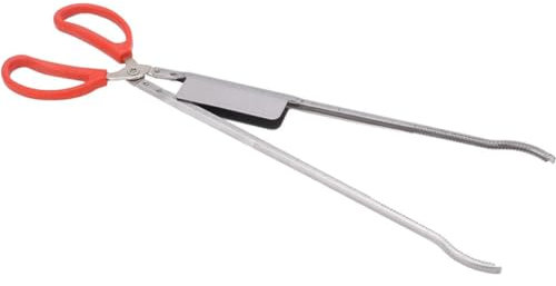 Amosfun Stainless Steel Anti-Slip Bent Crab Clip and Multi-Function EEL Fish Tong Household Portable Catching Tool for Outdoor Sea Fishing