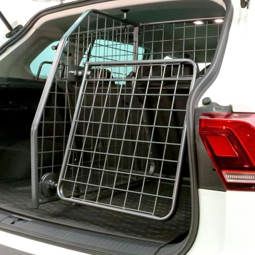 Travall Hundegitter Trenngitter & Heckgitter Set Für Toyota RAV4 (2018-) Fahrzeugspezifischer Hundeschutzgitter & Gepäckbarriere, Einfache Montage Hundetransport und Gepäckschutz 50/50