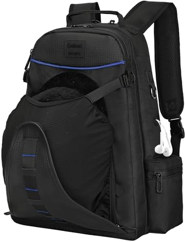Goloni Professional Equestrian Backpack with Helmet Holder,Waterproof Horse Riding Boot Bag, One Bag with Multiple Compartments Carry All Accessories