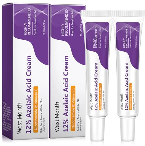 Azelaic Acid Serum,Azelainsäure 12% Gesichtsserum,Against Redness,Anti Pimples and Nodules,Für sensible Haut,Hellt Pickelmale auf Aufgehellte Pickelmale,lila-2