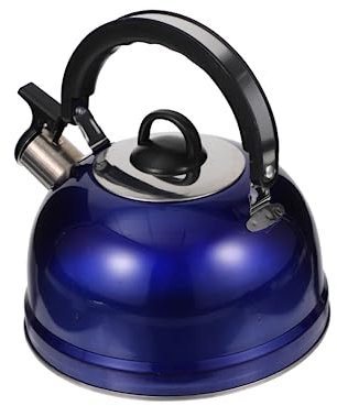 IMIKEYA 1pezzi Bollitore in Acciaio Inossidabile Per Uso Domestico Segnale Acustico Comodo Da Impugnare e Presa Stabile Per Riscaldare Tè Caffè o Vin Brulé Su Cucine a Gas o Induzione