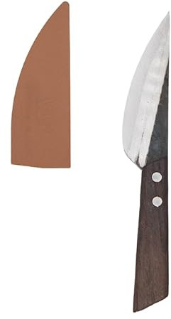 AUTHENTIC BLADES VAY, asiatisches Küchenmesser, Klinge aus Kohlenstoffstahl (20 cm Klinge mit Hülle)