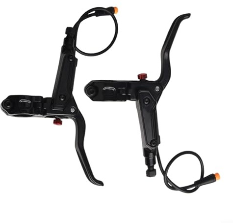 FACAIIO E-Bike-Bremsgriff-Set, hydraulischer Bremshebel, 3-poliges Design für Bafang-Hall-Motor, wasserdichter Stecker (schwarzes Paar)