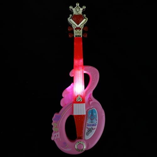 Kisangel Violino per Strumento Musicale Ispiratore per Educazione Musicale Violino Realistico per Principianti Interattivo Colore Rosa