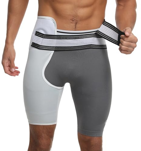 CHAKAE Manchon de compression réglable avec ceinture de taille, ceinture de hanche pour hommes et femmes, bandage lombaire réglable