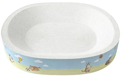 Cat Scratcher Bed | Plant Fiber Scratching Lounge Bed | Cat Scratchers for Indoor Kitten,for Play Carpet Furniture Wall Couch Door Protection Kitten Small Medium Large Breed
