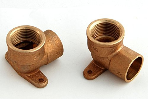 Deckenwinkel 22mm - 3/4' / 4472g, Rotguss (VE 2 Stk) Rotgussfitting red brass gunmetal, Klimaanlage Klimatechnik Wasser Heizung Gas Solar heating refrigerant