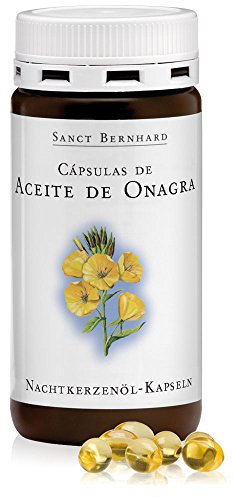 Aceite de Onagra 500mg - 200 Cápsulas para Belleza y Equilibrio Hormonal en Mujeres rico en ácido gammalinolénico, Sanct Bernhard - Cebanatural
