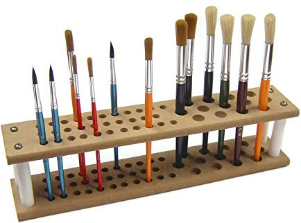 Major Brushes Soporte (45 cepillo de pincel de madera MDF Capacidad)