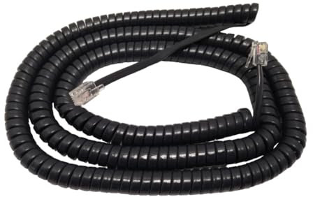 The VoIP Lounge Replacement 25 Foot Long Gray Handset Curly Cord for Cisco 7900 Series IP Phone 7902 7905 7906 7910 7911 7912 7940 7941 7960 7961 7962 7965 7970 7971 7975