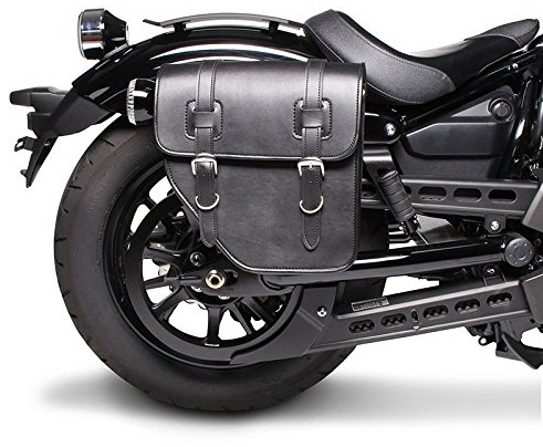 Motorrad Satteltasche für Custom Retro Vintage Bikes Texas 10l schwarz rechts