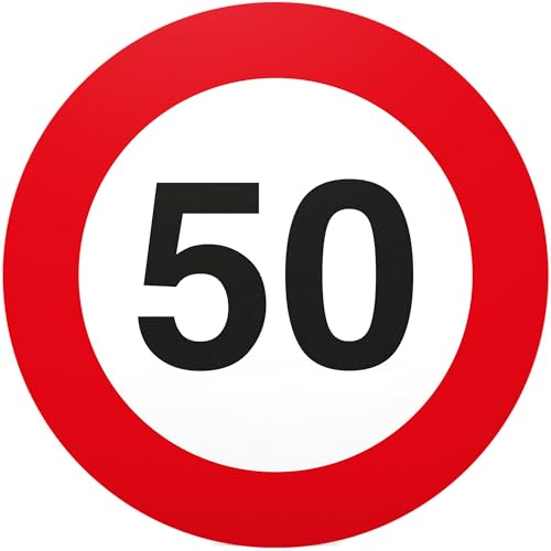 DankeDir! 50. Geburtstag Geschenk Schild 20 x 20 cm Geschenkidee Geburtstagsgeschenk runder Geburtstag 50er - Geburtstagsfeier Kleine süße Überraschung das Geburtstagskind