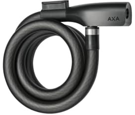 AXA Resolute 15-120 Kabelschloss – Länge 120 cm – Sichereitsstufe 6 – inkl. Halterung – Schwarz