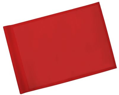KINGTOP Golf Flag 20x14 Inch - Plain Red, 420D Nylon, Tube Inserted - Standard Putting Green Flags for Backyard Practice, Golf Courses, Country Club, 1-Pack