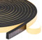 Dichtungsband Selbstklebend, Yotache 12mm(B) x 6mm(D) Schaumstoff Band Fenster Tür, Schwarz Band zum Abdichten für Ceranfeld Siegel Schallschutz (2 Rollen je 4m lang)