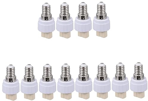 DOITOOL 12stücke Lampensockel Adapter Hochwertiger Lampenfassung Konverter Kompatibel Mit Und Energiesparlampen Installieren Und Langlebig Für Wohnräume Und -beleuchtung