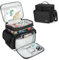 Organizer per Articoli da Cucito a Doppio Strato,Scatola Cucito,Borsa Portaoggetti per Accessori da Cucito,Scatola da Cucito da Viaggio Portatile,Cestino da Cucito per Strumenti,Nero(Solo Borsa)