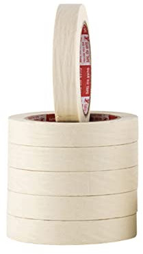 STOBOK Confezione Da 6 Nastri Adesivi Testurizzati Da 15 Mm X 20 M Nastro Adesivo in Carta Antirughe Nastro Adesivo Spray Per La Ristrutturazione Della Casa Beige
