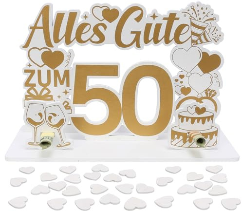 TGFIX Silberhochzeit Geldgeschenk Holz Kreative Geschenke zur Silberhochzeit 25. Hochzeitstag Geld Geschenk 25. Jahrestag Aufsteller Silberhochzeit Geschenkideen für 25 Silberne Hochzeit Tischdeko