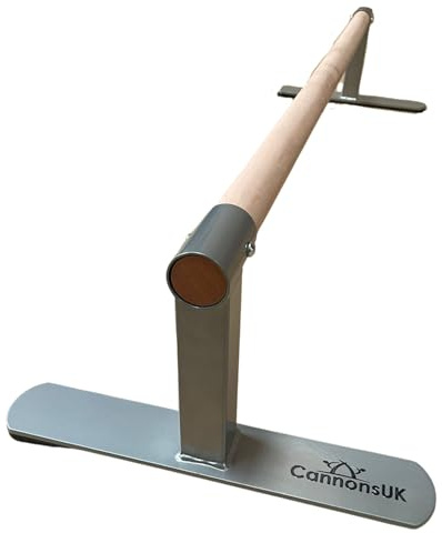 Cannons UK Barra de suelo antideslizante para entrenamiento de gimnasia, soporte de manos, piruetas, madera