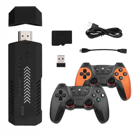 X2 Ultra Retro Game Stick 64G, salida HDMI 4K y controlador inalámbrico, consola de videojuegos Plug and Play con más de 35000 juegos, consola de juegos arcade