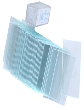 iplusmile Mikroskop Objektträger Satz Mit 50 Leeren Folien Und 100 Quadratischen Deckgläsern Mikroskopzubehör Ohne Kanten Für Optische Mikroskope Sichere Anwendung Für Kinder Und Labor