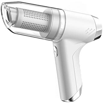 Aspirateur et souffleur de Voiture sans Fil Rechargeable, 12 000 PA, Mise à Niveau Humide/Sec, sans Fil Voiture, Maison, Poils d'animaux (Blanc)