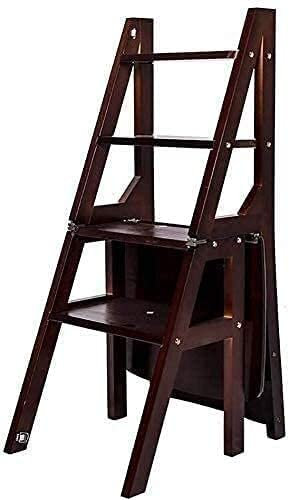Escabeau portable en bois léger pour adulte avec sièges robustes pour usage domestique