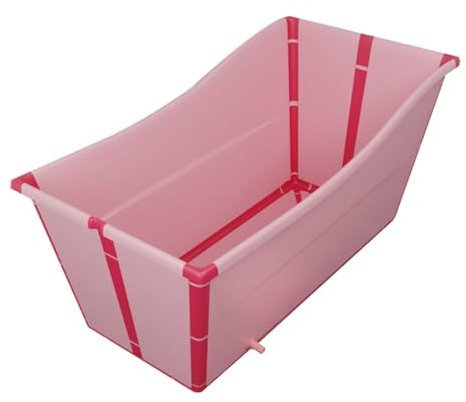 Tragbare Faltbare Badewanne Für Erwachsene, Familien-spa-badewanne Für Kleines Badezimmer, Dicke Badewanne, Faltbare Schwitz-dampfbadewanne, Warme Spa-sauna Im Badezimmer Für Erwachsene(Color:Rosa)