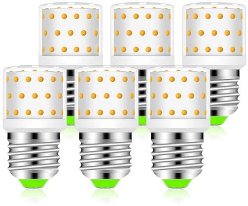 ZHENMING E27 LED 6W 2700K Warmweiß Nicht Dimmbar Ersatz 60W Halogen | 806LM Edison Klar Hell AC100-265V für Schlafzimmer Wohnzimmer 6er-Pack