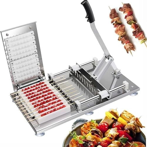 Machine à brochettes de bœuf en Acier Inoxydable, pour Barbecue, Barbecue, Barbecue, Camping, Barbecue ...