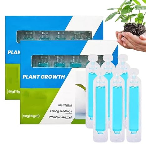 Revitalisant pour plantes, engrais professionnel, solution phytovitaminée, hormone d'enracinement et engrais liquide pour semis et boutures, améliore la vitalité des plantes (2pcs)