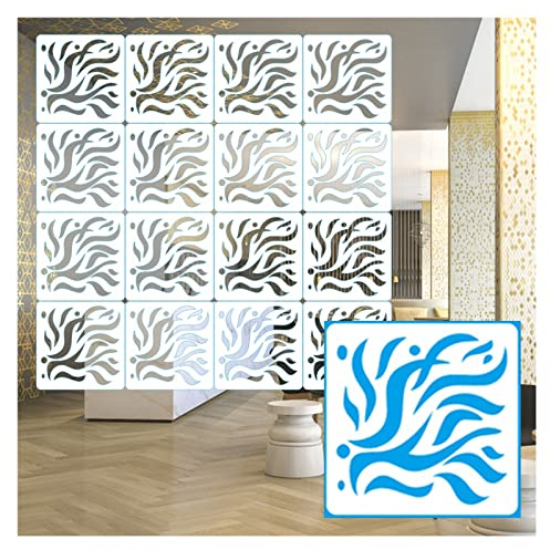 Lot de 6 dalles de plafond suspendues blanches de 29 x 29 cm – Panneaux légers en bois et en plastique parfaits pour la décoration de la maison et du bureau, installation facile, solution acoustique