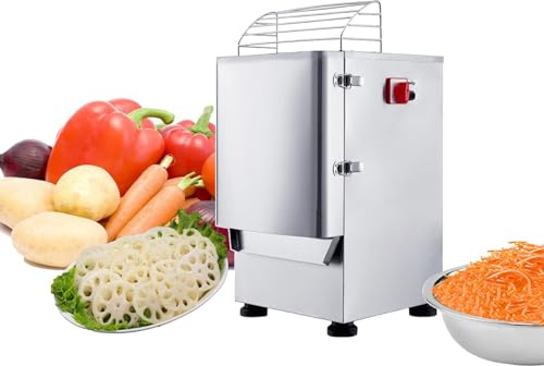 Tritatutto elettrico per verdure, trituratore automatico, affettatrice a spirale e taglierina per frutta per uso domestico o commerciale