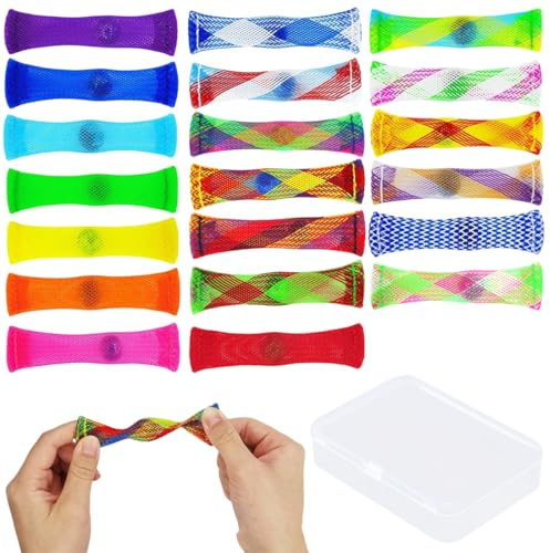 YUVKIN 20 Pcs Anti-Stress Fidget Toys for Adults and Children, Stress Relief, ADHD, Autism, Sensory Play