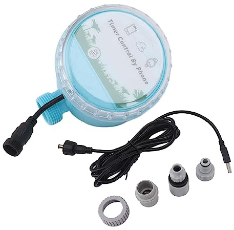 Centralina Irrigazione a Batteria Scodificata Timer Programmabile 4 Zone 48VDC, Controllo WiFi e Bluetooth, IP68, Programmatore Irrigatore Automatico per Giardino - Impermeabile