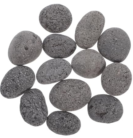 LOORGVEL Sacco di Pietre Laviche Vulcaniche per Focolare da Esterno e Interno Pietre Decorative Riutilizzabili per Paesaggistica per Barbecue e Stufa con Distribuzione Uniforme del Calore