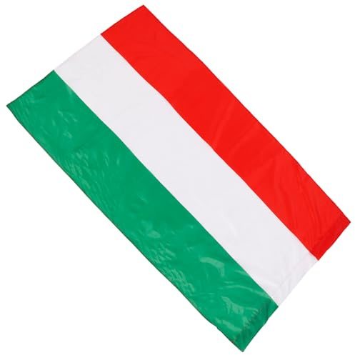 MOBUTOFU Bandiera Ungherese in Poliestere Occhielli 90x150 Cm per Esterni e Giardino, Decorazione Resistente e Leggera per Auto, Barca e Casa, Ornamento da Giardino Anti-sbiadimento