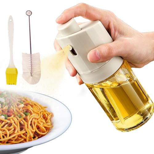 Matlagningsoljesprutflaska | 230ml Genomskinlig Läckfritt Livsmedelsklass Sprutare,Köksoljedispenser | För Sallad Stekning Rostning Barbecue Grillning Smör Vatten Utomhus Kock