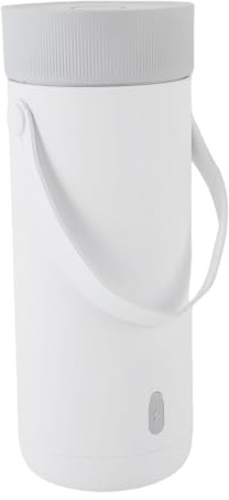 Cryfokt Bollitore Elettrico da Viaggio, 350 Ml 27000 MAh Bollitore Portatile USB Ricaricabile per Acqua Calda con Temperatura Costante e Protezione da Bruciature a Secco, per Campeggio