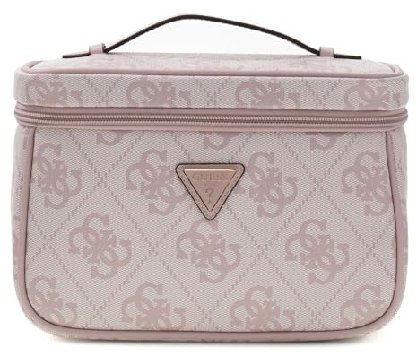 GUESS Kosmetiktasche Toiletry Train Case Orchid Logo Altrosa